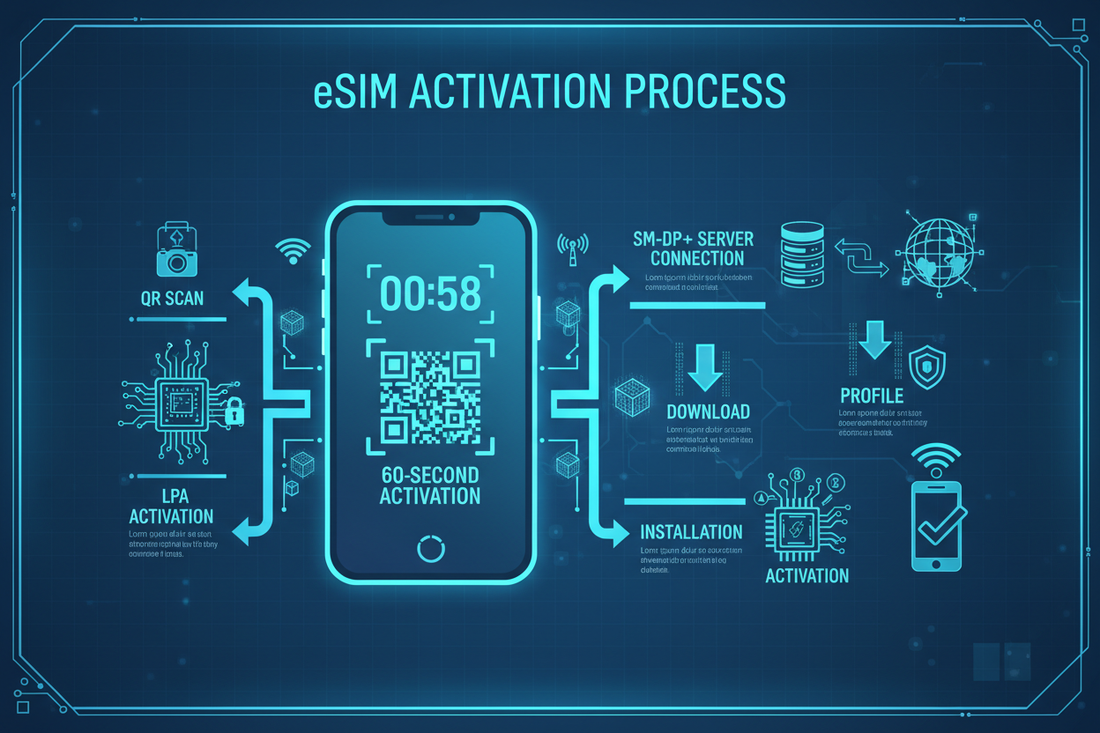 What Happens in 60 Seconds After Scanning eSIM QR Code? LPA & Remote Profile Download Explained