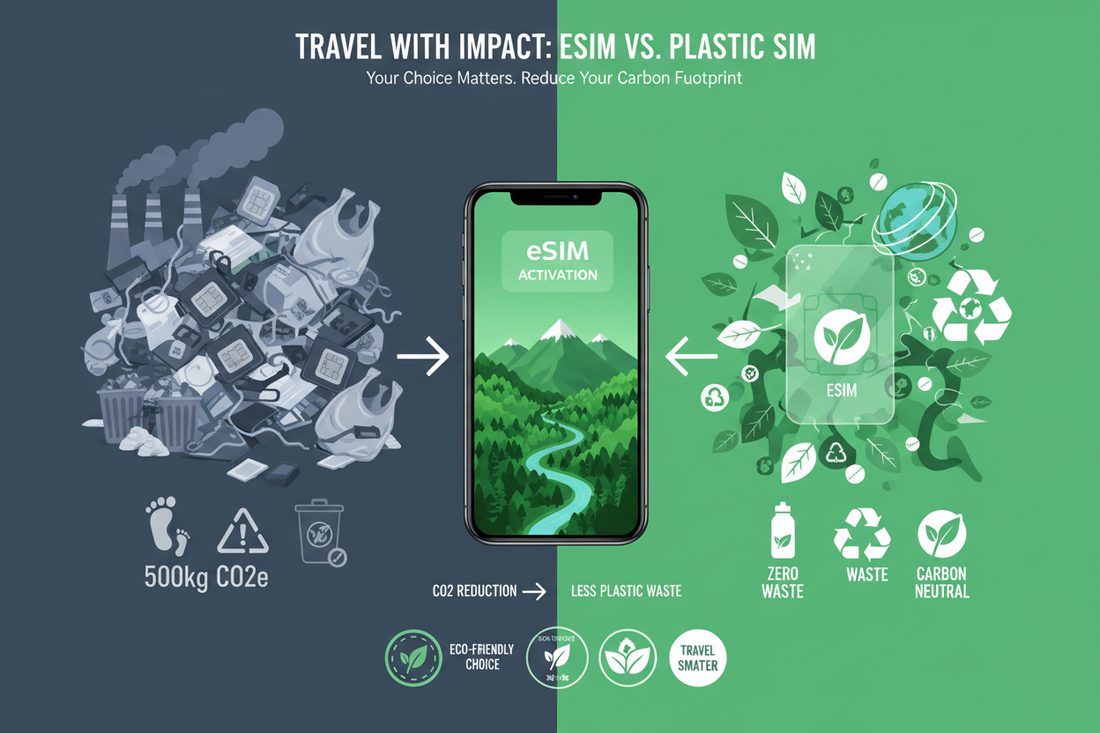 Sustainable Travel: Why Ditching Plastic SIM Cards is a Small Step to Reduce Your Carbon Footprint