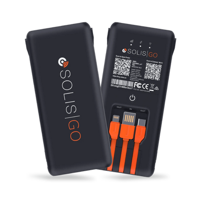 SOLIS GO Portable WiFi Hotspot & Power Bank with Lifetime Global Data - Allsim shop