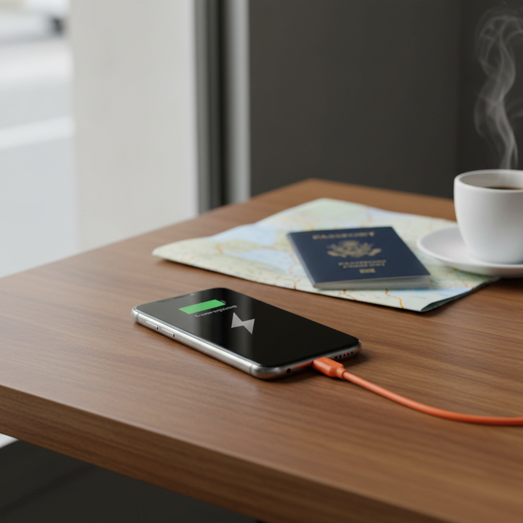 SOLIS|GO Charging Phone with Built-in Cable